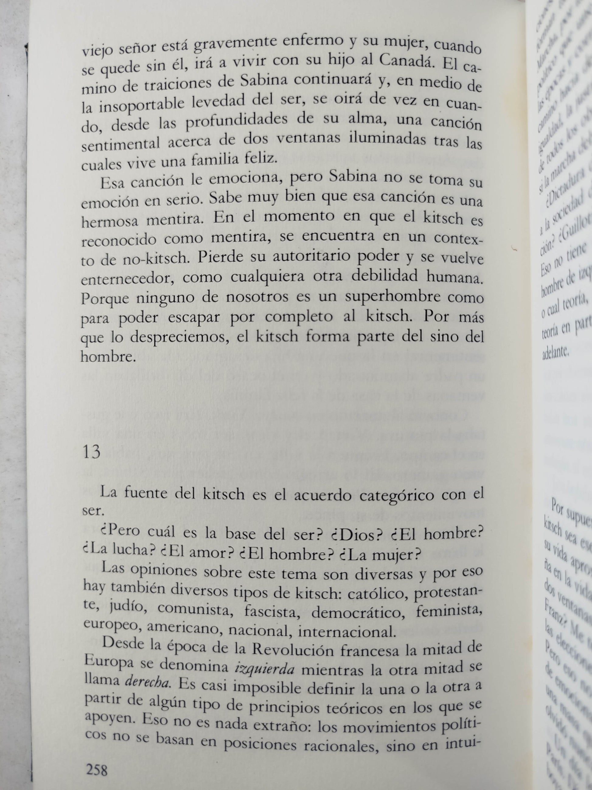 La insoportable levedad del ser by Milan Kundera