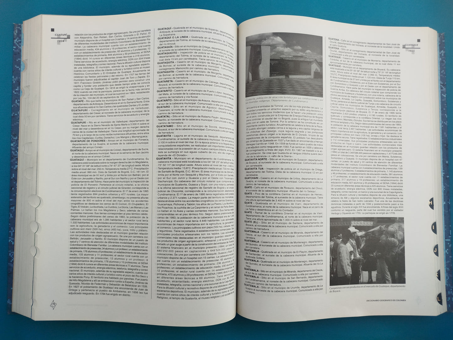 Diccionario Geográfico de Colombia. 4 Tomos