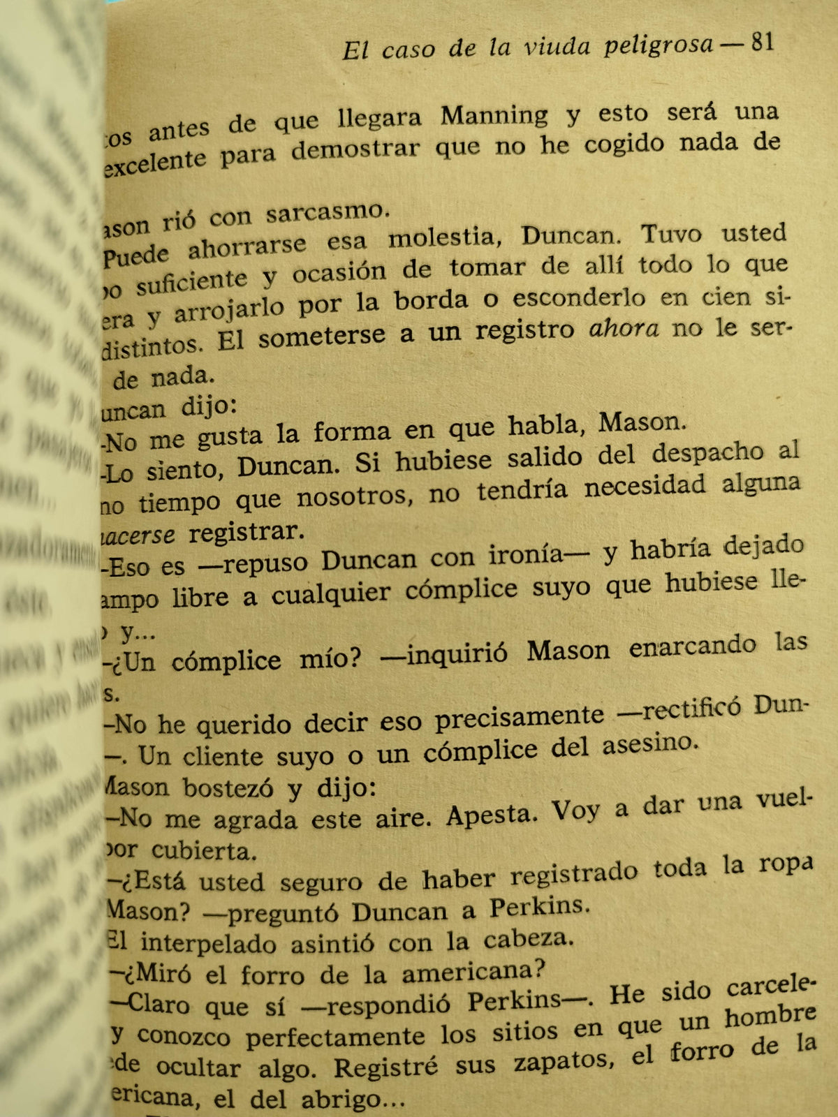 El Caso De La Viuda Peligrosa by Erle Stanley Gardner