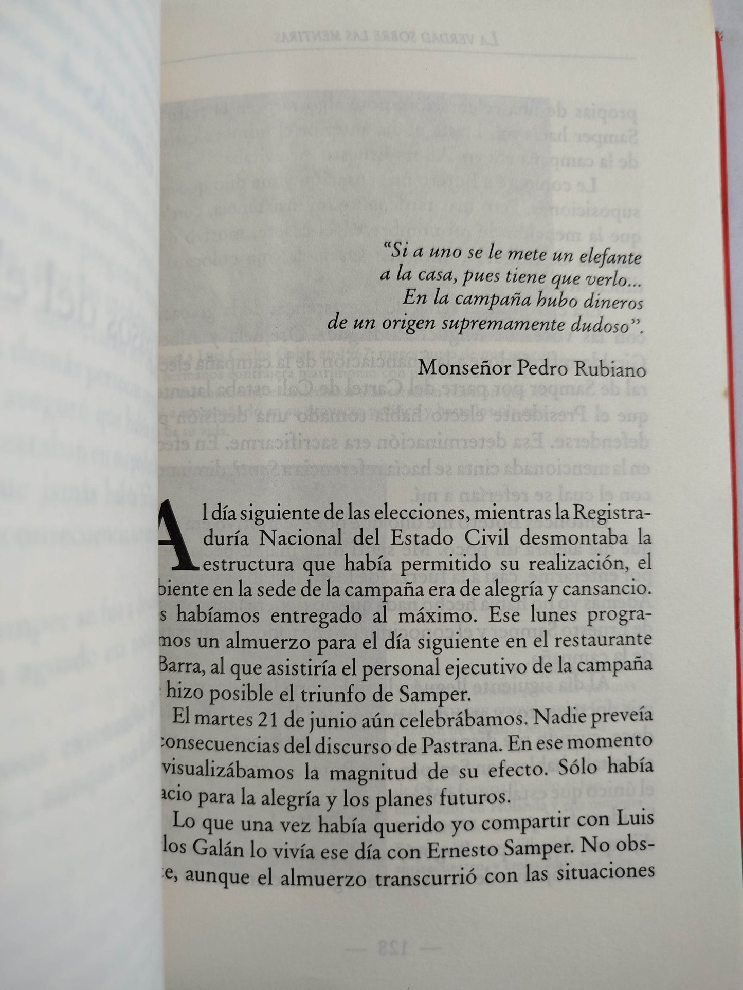 La verdad sobre las mentiras by Santiago Medina Serna