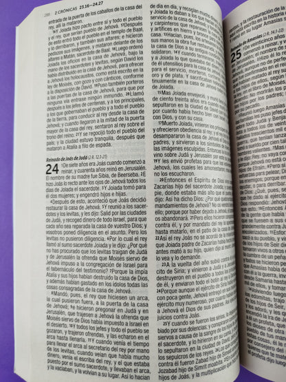 Biblia rvr 1960 misionera azul oscuro