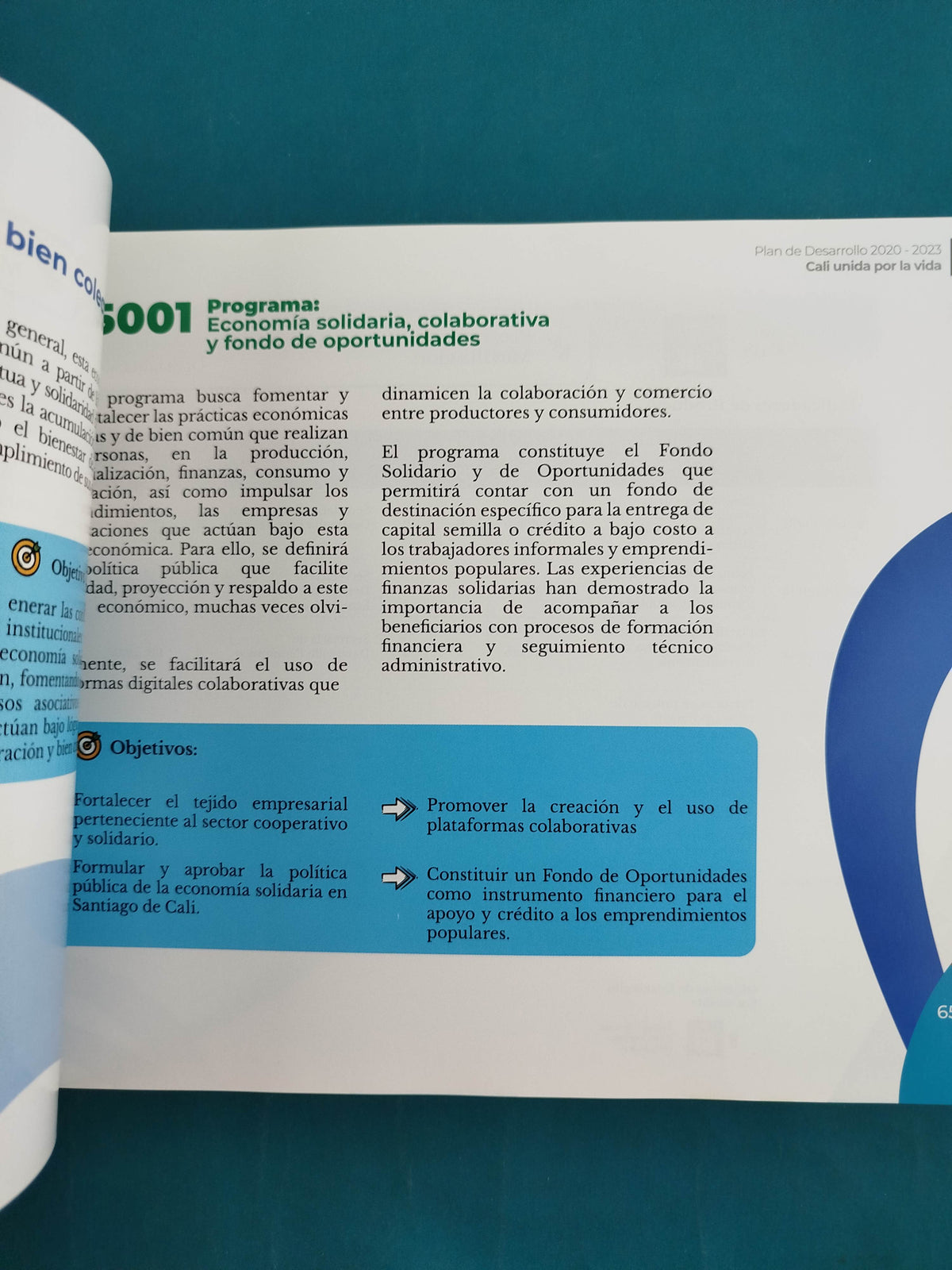 Plan de desarrollo 2020-2023. Cali unida por la vida by Varios
