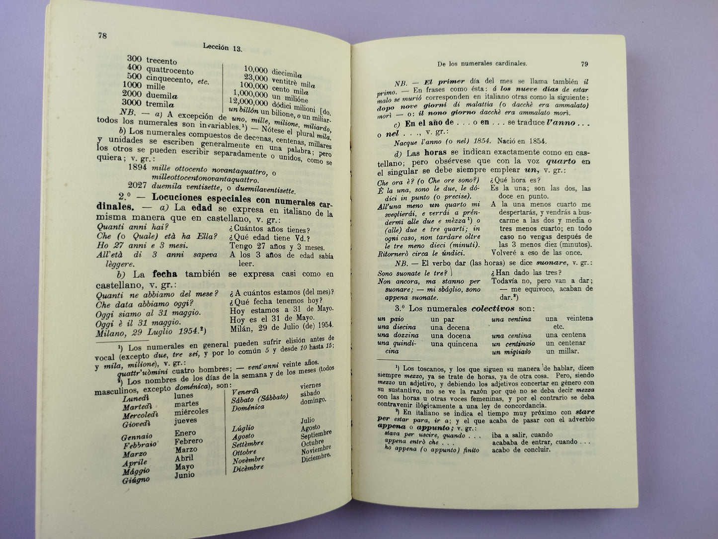 Gramática sucinta de la lengua italiana