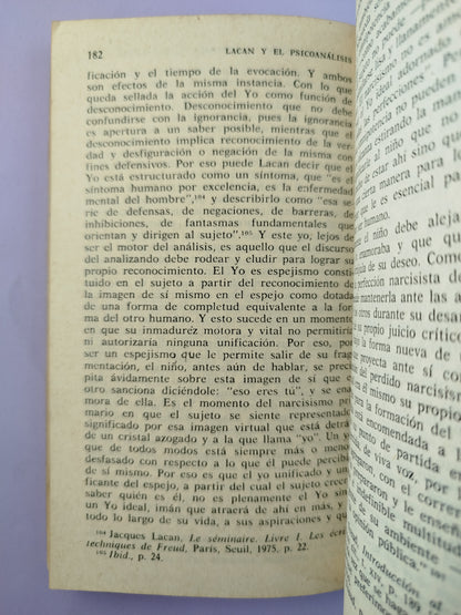 Psiquiatría, teoría del sujeto, psicoanálisis: (Hacia Lacan)