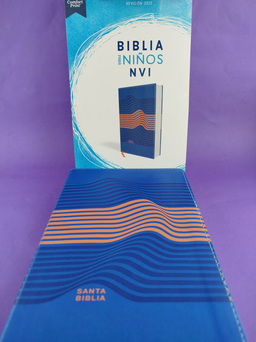 Biblia para niños nvi azul letra grande revisión 2022 by Nueva Versión Internacional