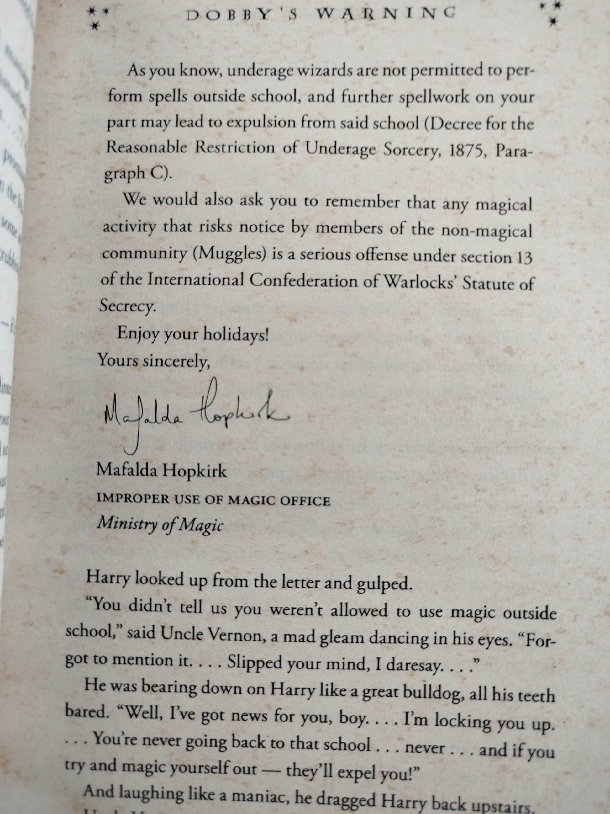 Harry potter and the chamber of secrets by J.k Rowling