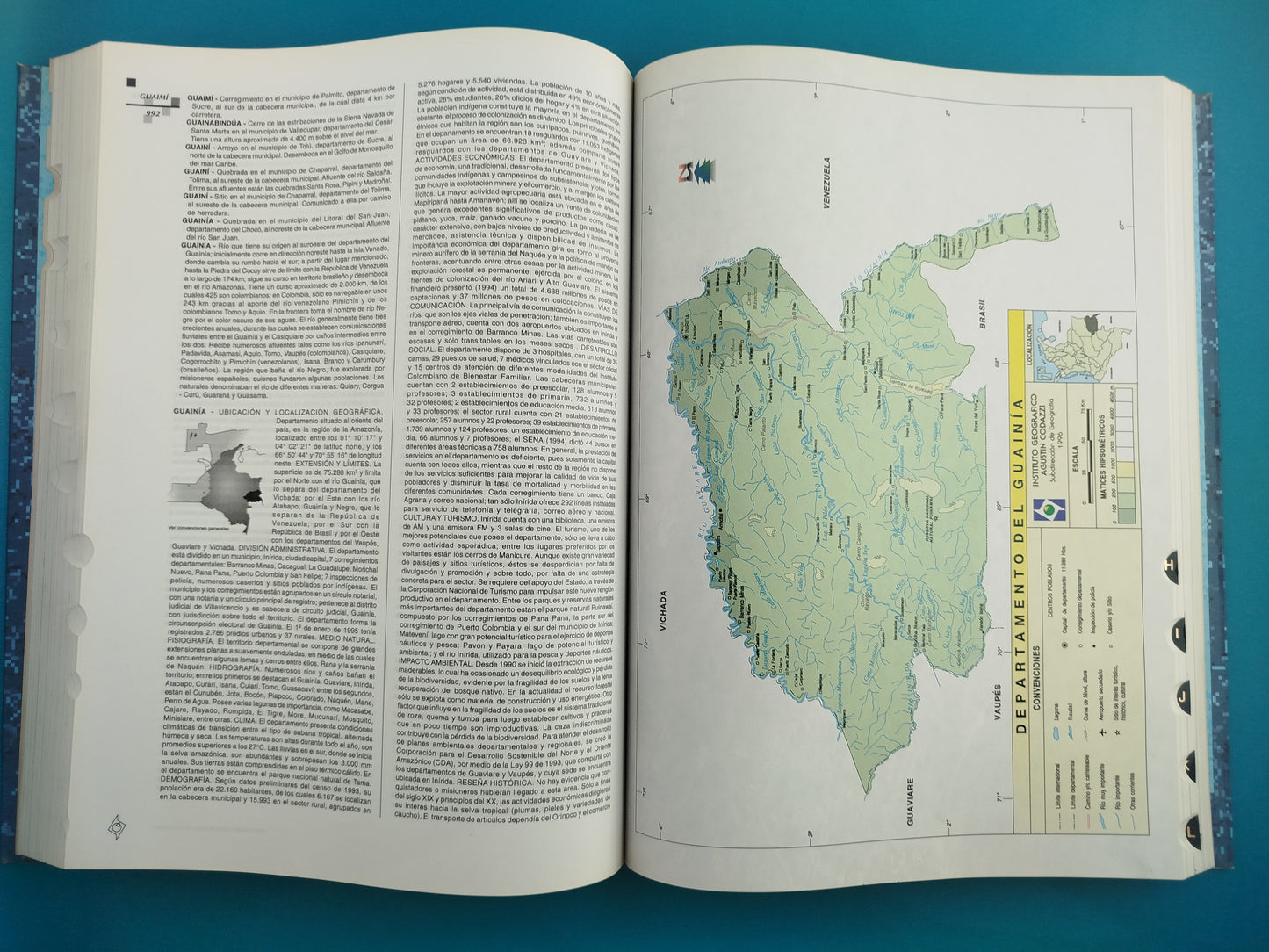 Diccionario Geográfico de Colombia. 4 Tomos