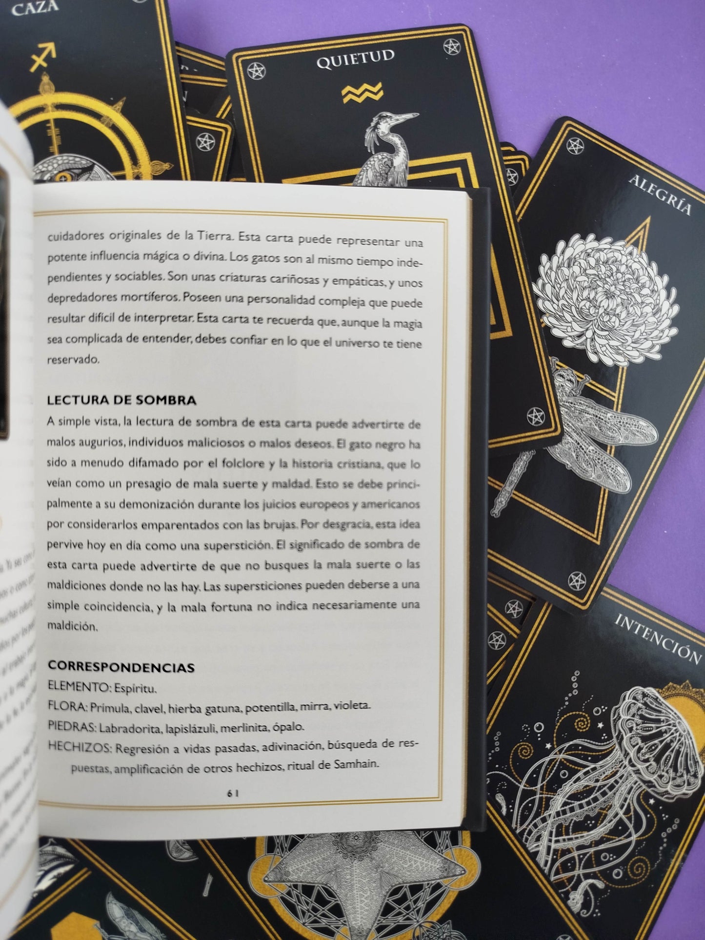 Animales místicos Oráculo 50 cartas y libro guía