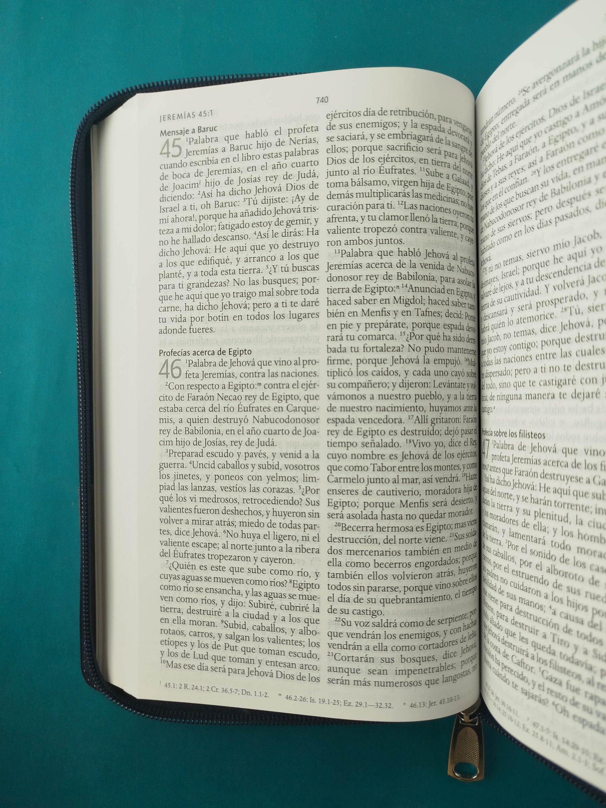Biblia RVR 1960 Letra Grande Estuche Azul – Miel by Reina Valera 1960