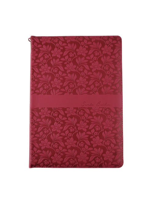 Biblia Reina Valera Revisada 1960 letra súper gigante, símil piel fucsia rosada, cremallera e índice by Cipriano Valera