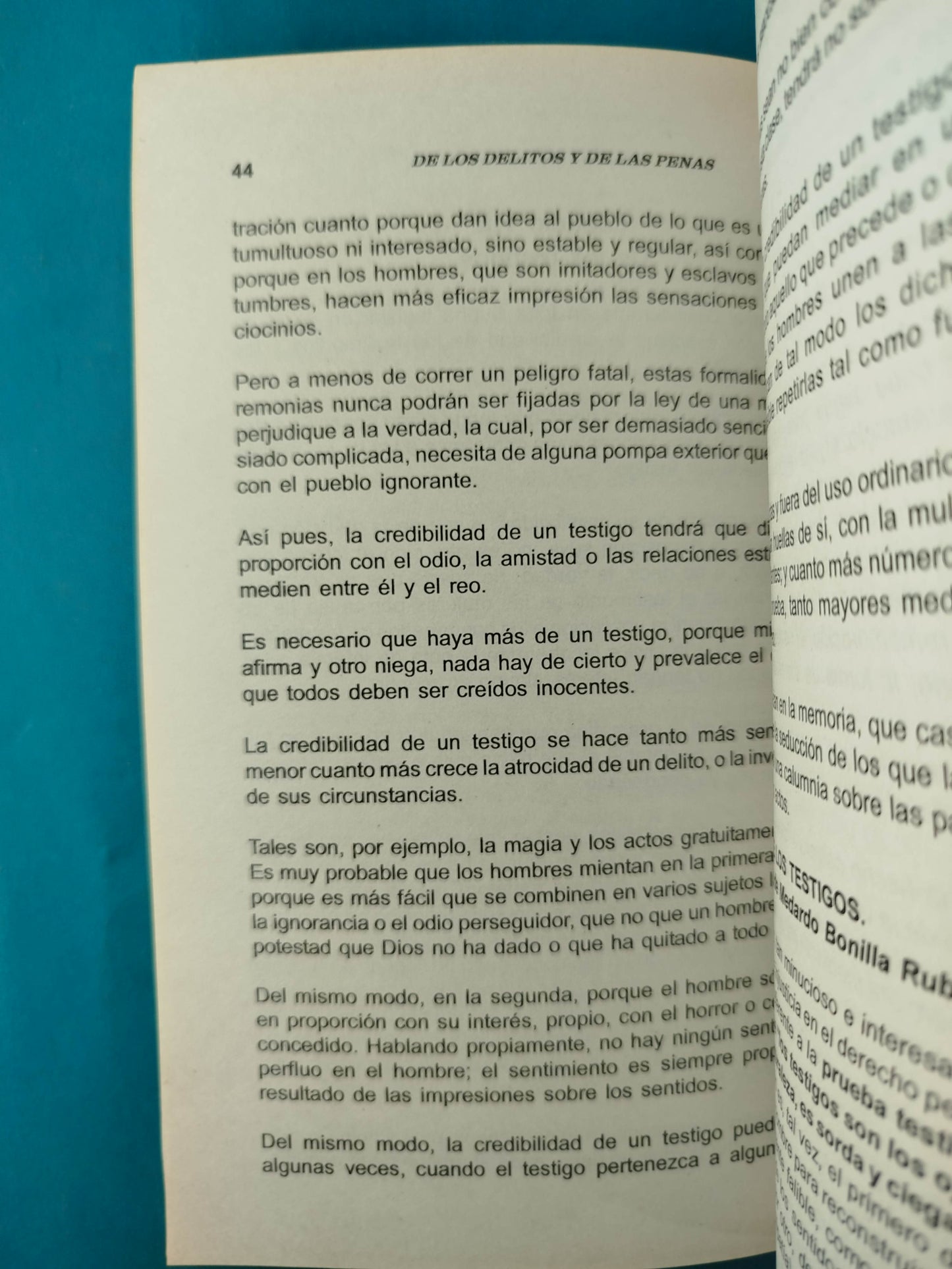 De los delitos y de las penas