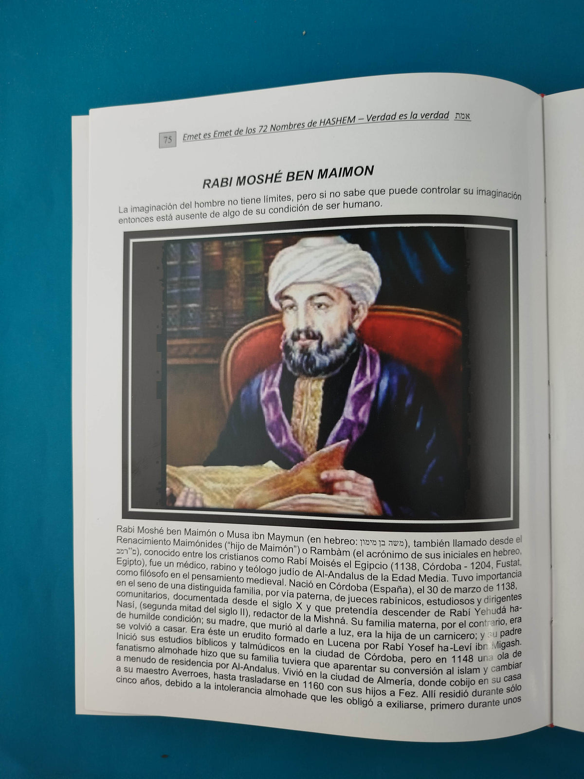 (Emet) es Emet de los 72 hombres de Hashem by Rabi Naftaly Shalom Vanounou