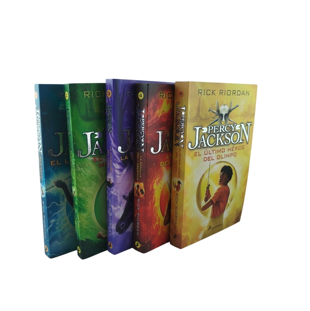 Saga Completa Percy Jackson 5 Tomos by Rick Riordan