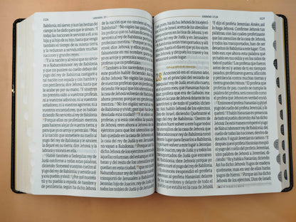 Biblia reina valera 1960 letra súper gigante negra con índice sin cierre by Sociedades bíblicas unidas