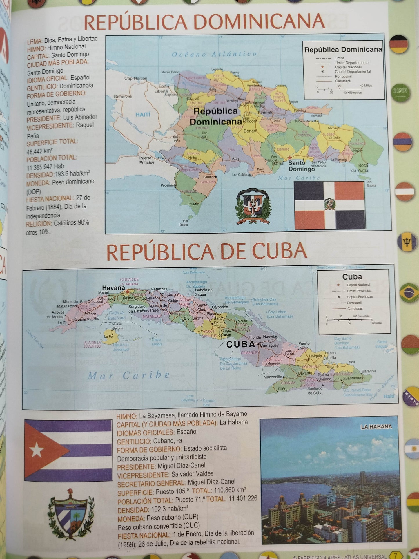 Atlas universal cartilla 68 mapas a color 48 pág. by Varios