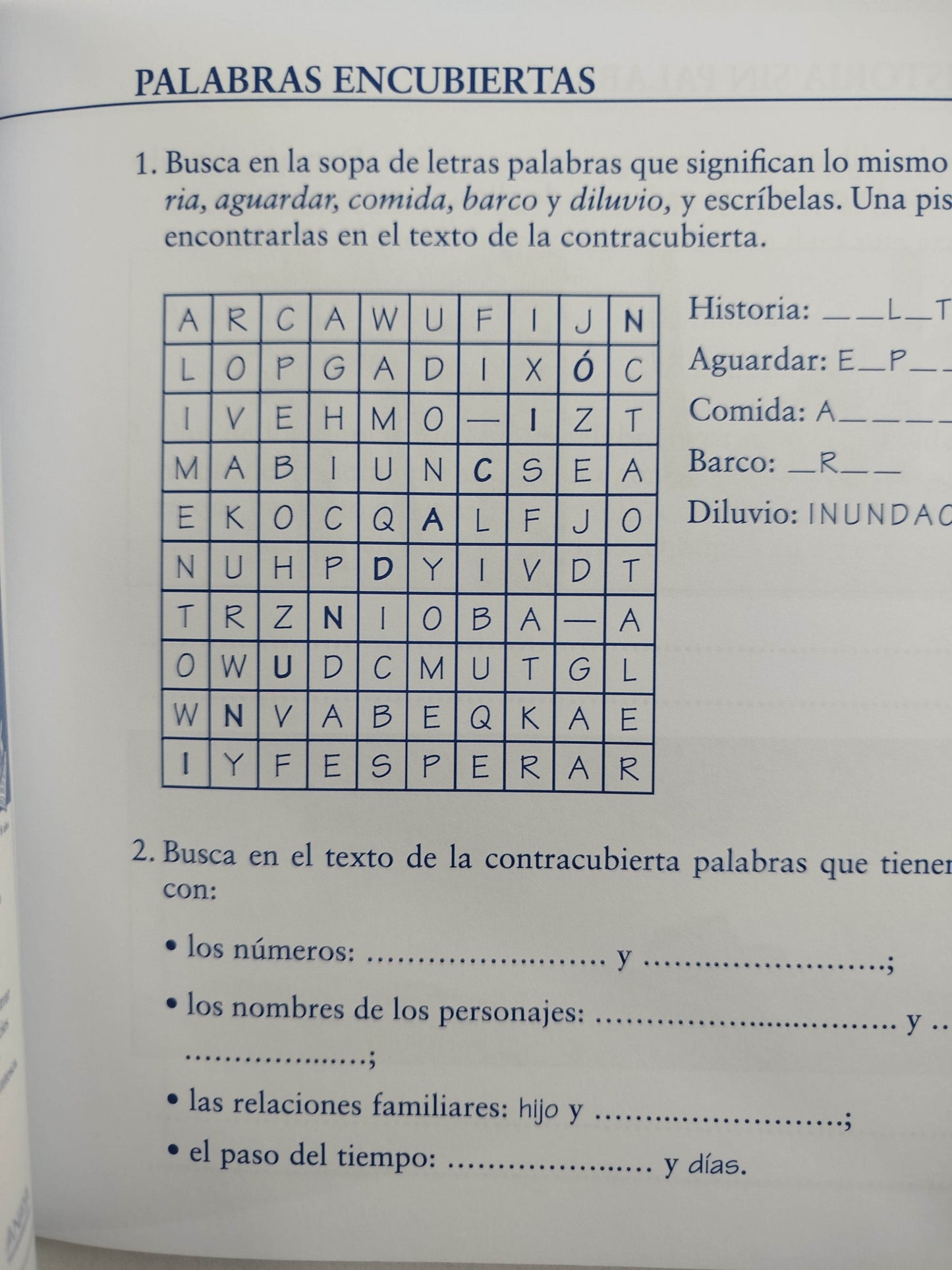 Tres sopas el arca y yo 4 primaria by Juan Ignacio Luca