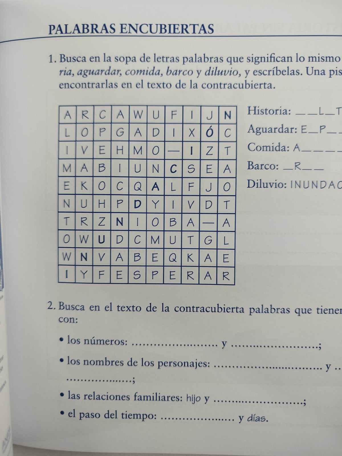 Tres sopas el arca y yo 4 primaria by Juan Ignacio Luca