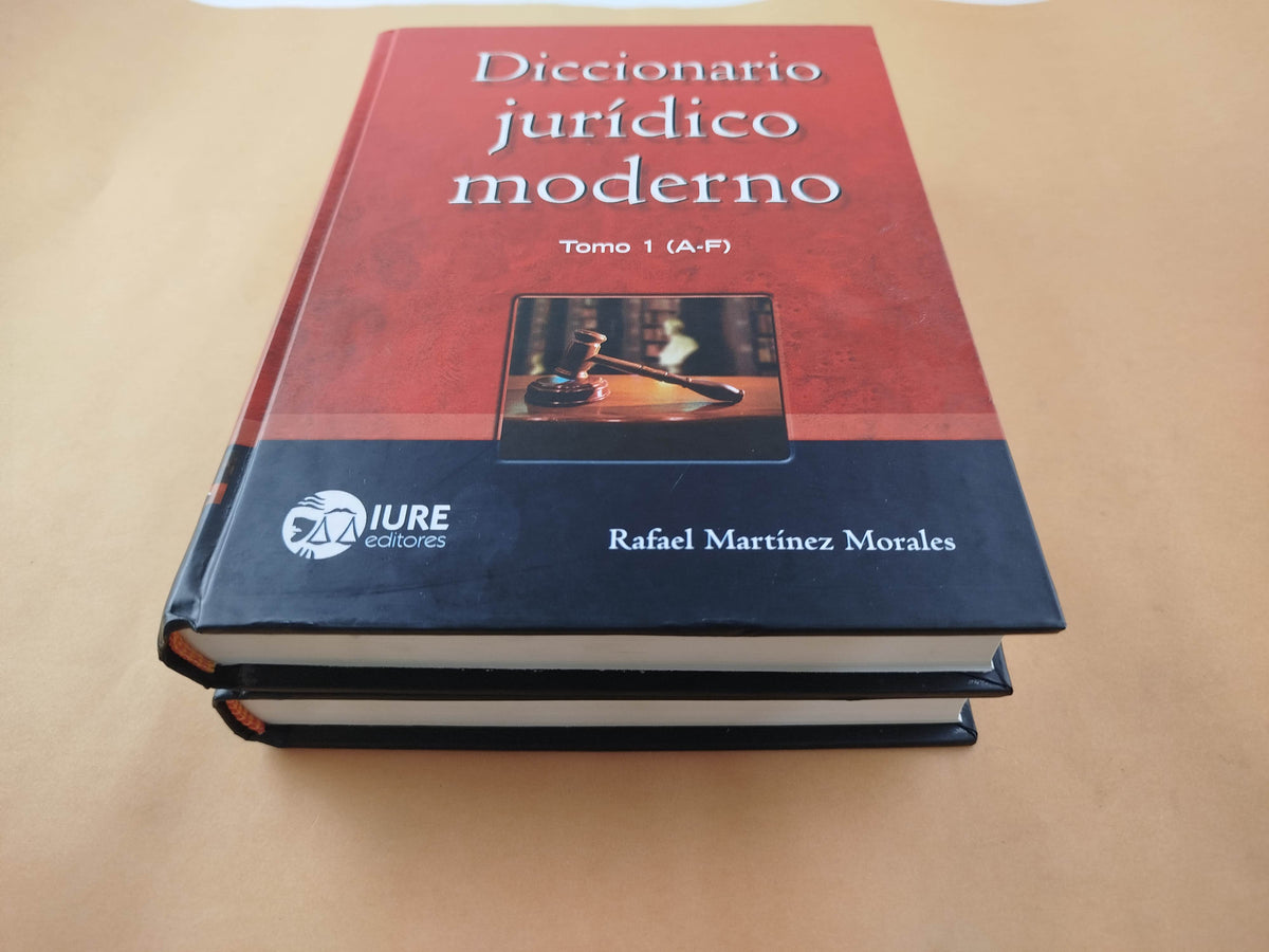 Diccionario jurídico moderno 2 Tomos by Rafael Martínez Morales