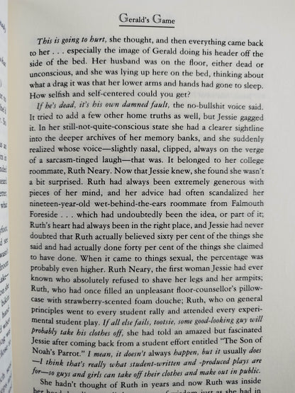 Gerald's game by Stephen King