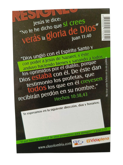 Tratado bíblico No te resignes