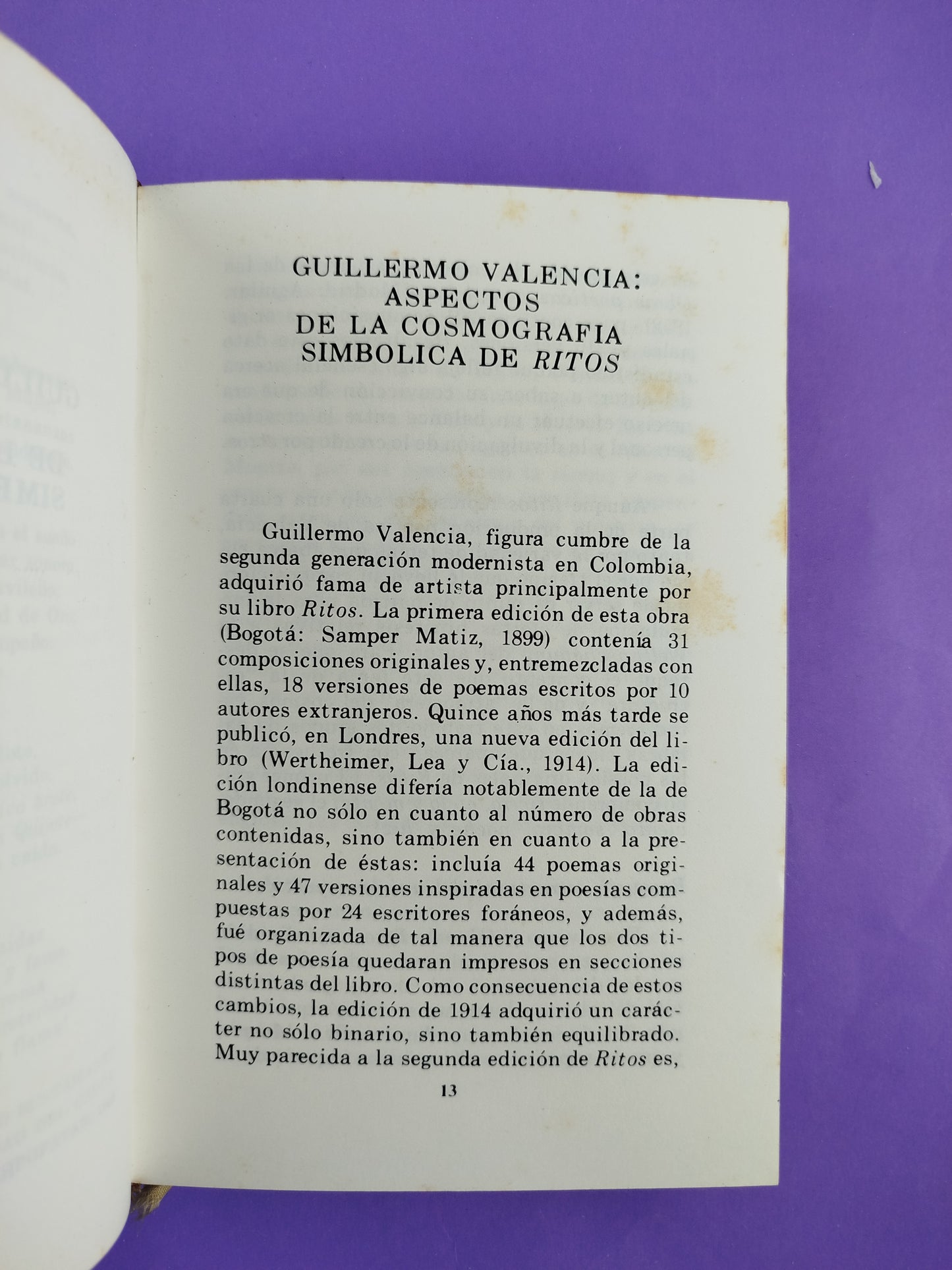 Estudios Edicion en Homenaje a Guillermo Valencia 1873-1873
