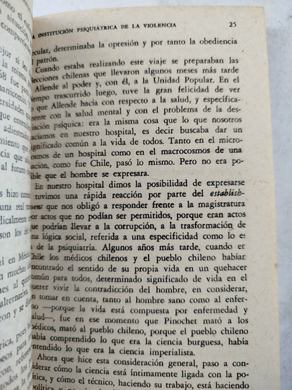 Razón, locura y sociedad by Franco Basaglia, Marie Langer