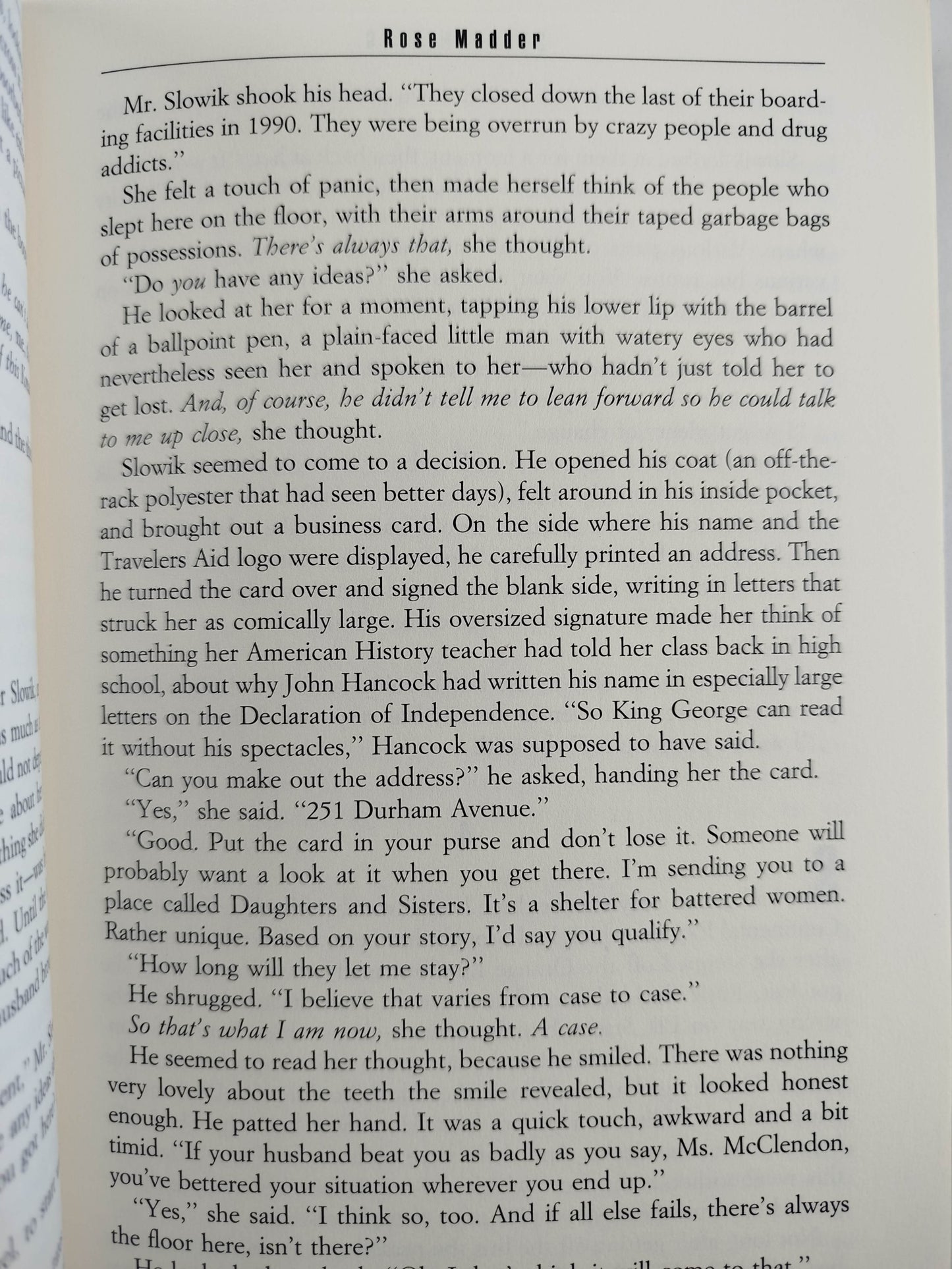 Rose madder by Stephen King