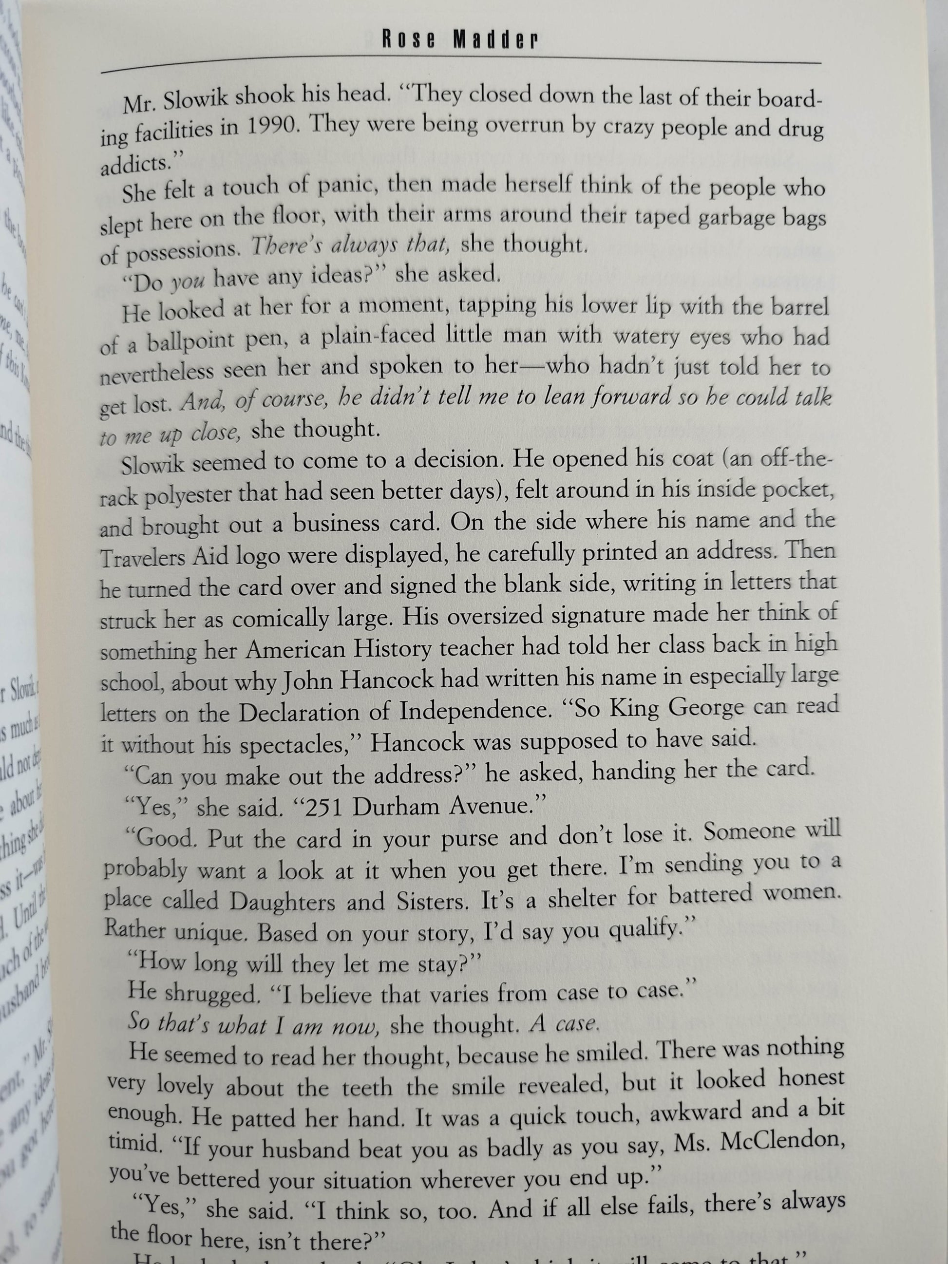 Rose madder by Stephen King