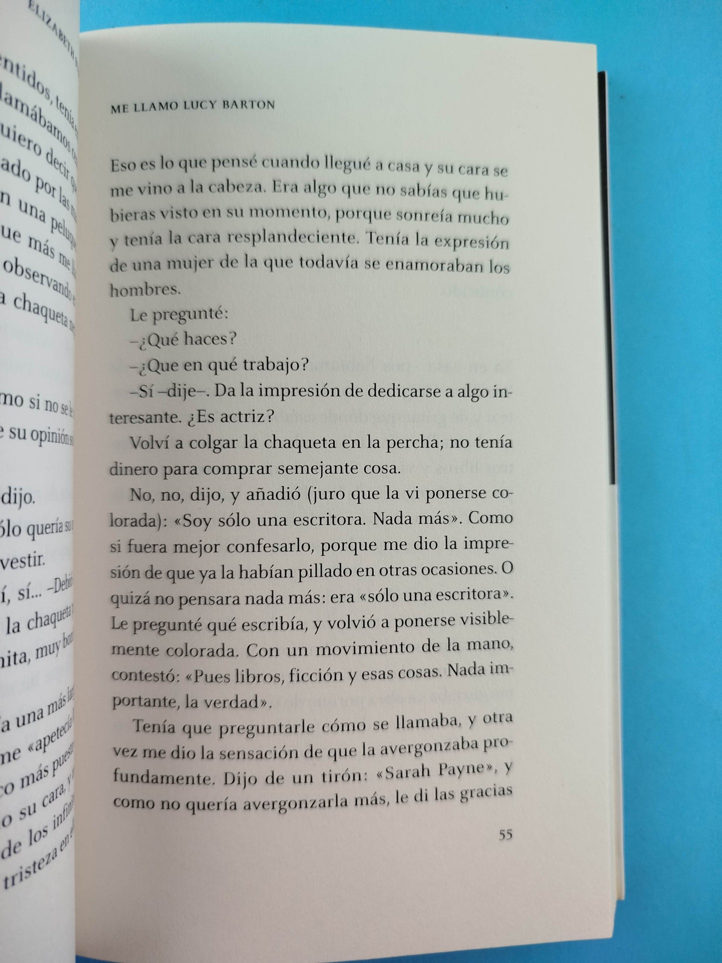 Me Llamo Lucy Barton by Elizabeth Strout