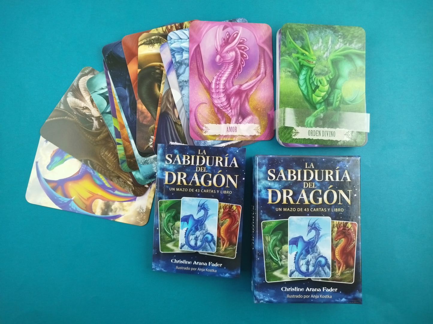 La sabiduría del dragón: Un mazo de 43 cartas y libro