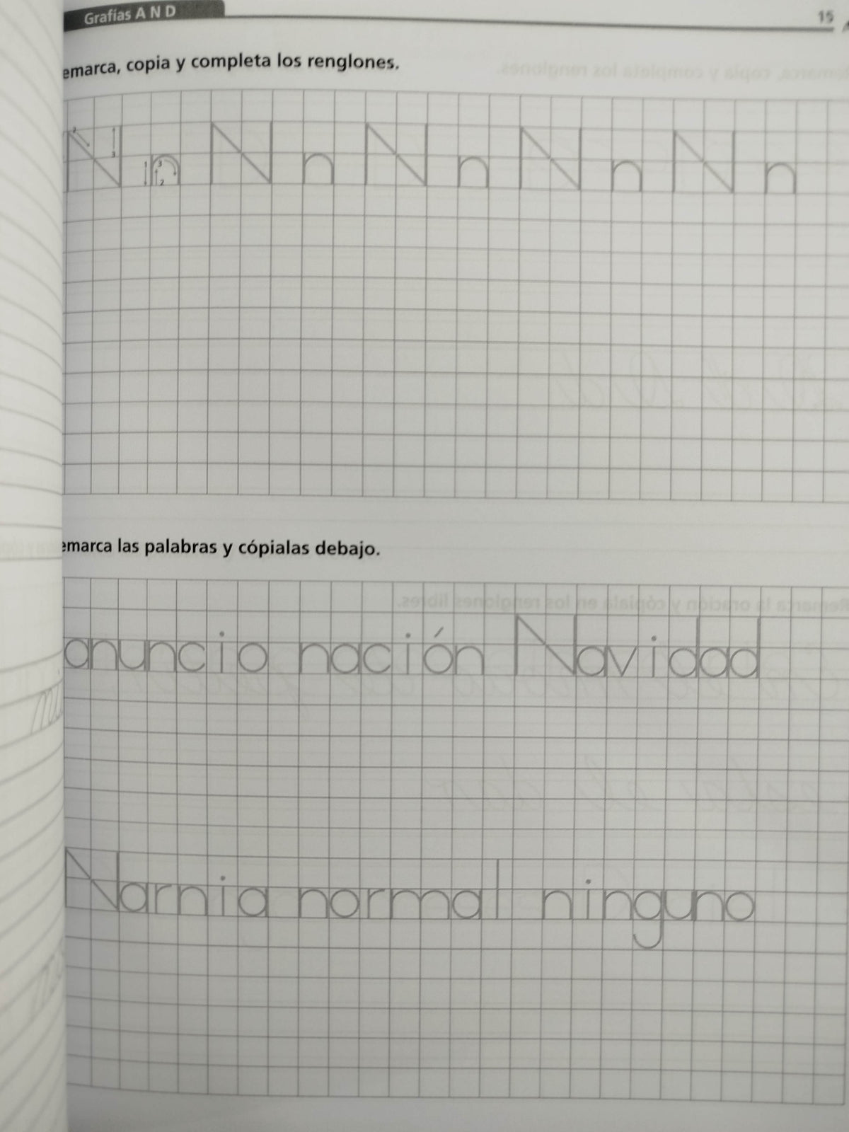 Ejercicios de Caligrafía 2 de primaria by Varios