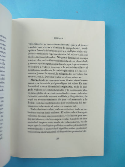 La tiranía de los valores