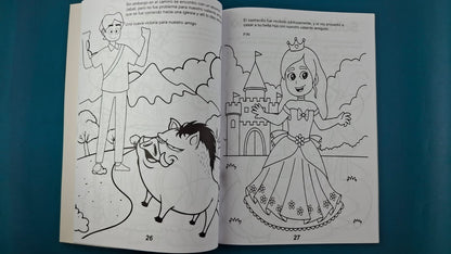 Cartilla de cuentos para colorear 80 paginas by varios