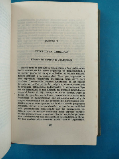 El origen de las especies by Charles Darwin
