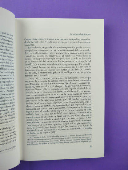 La voluntad de sentido