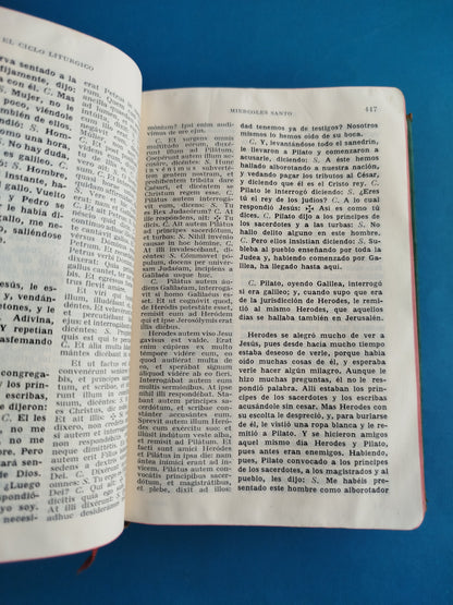 Misal diario año cristiano devocionario latino español