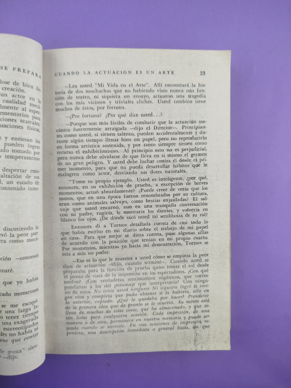 Un actor se prepara by Constantin Stanislavski