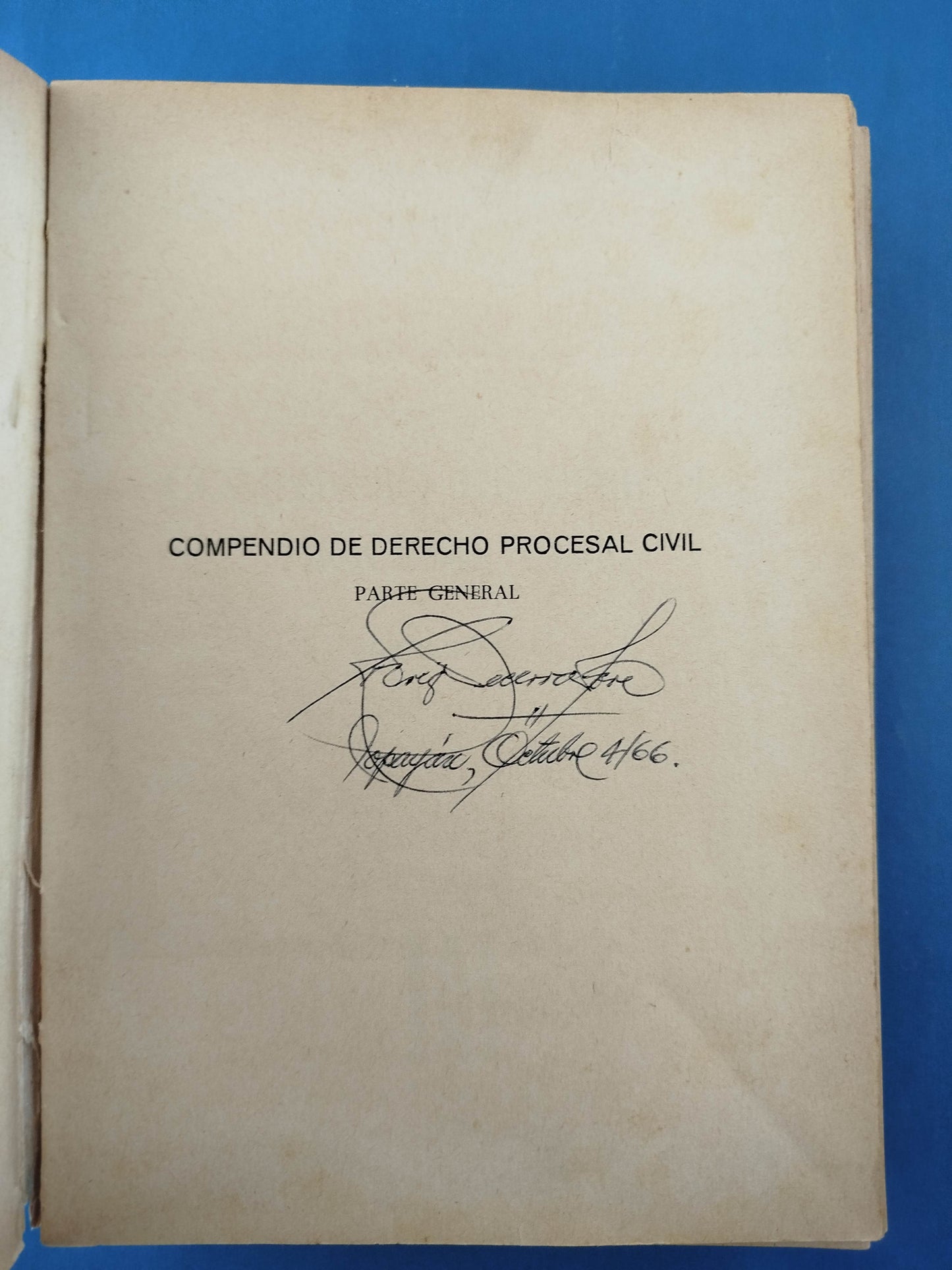 Compendio de Derecho Procesal Civil Parte General