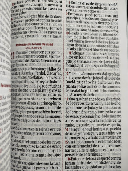 Biblia rvr letra grande azul - verde estampado by Reina Valera 1960