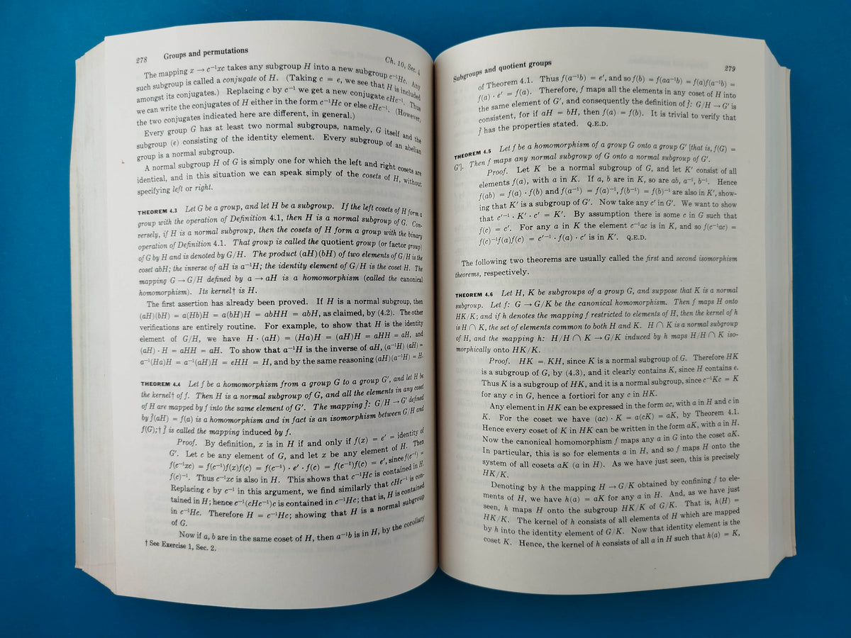 Fundamental structures of Algebra by Mostow, Samson and Meyer