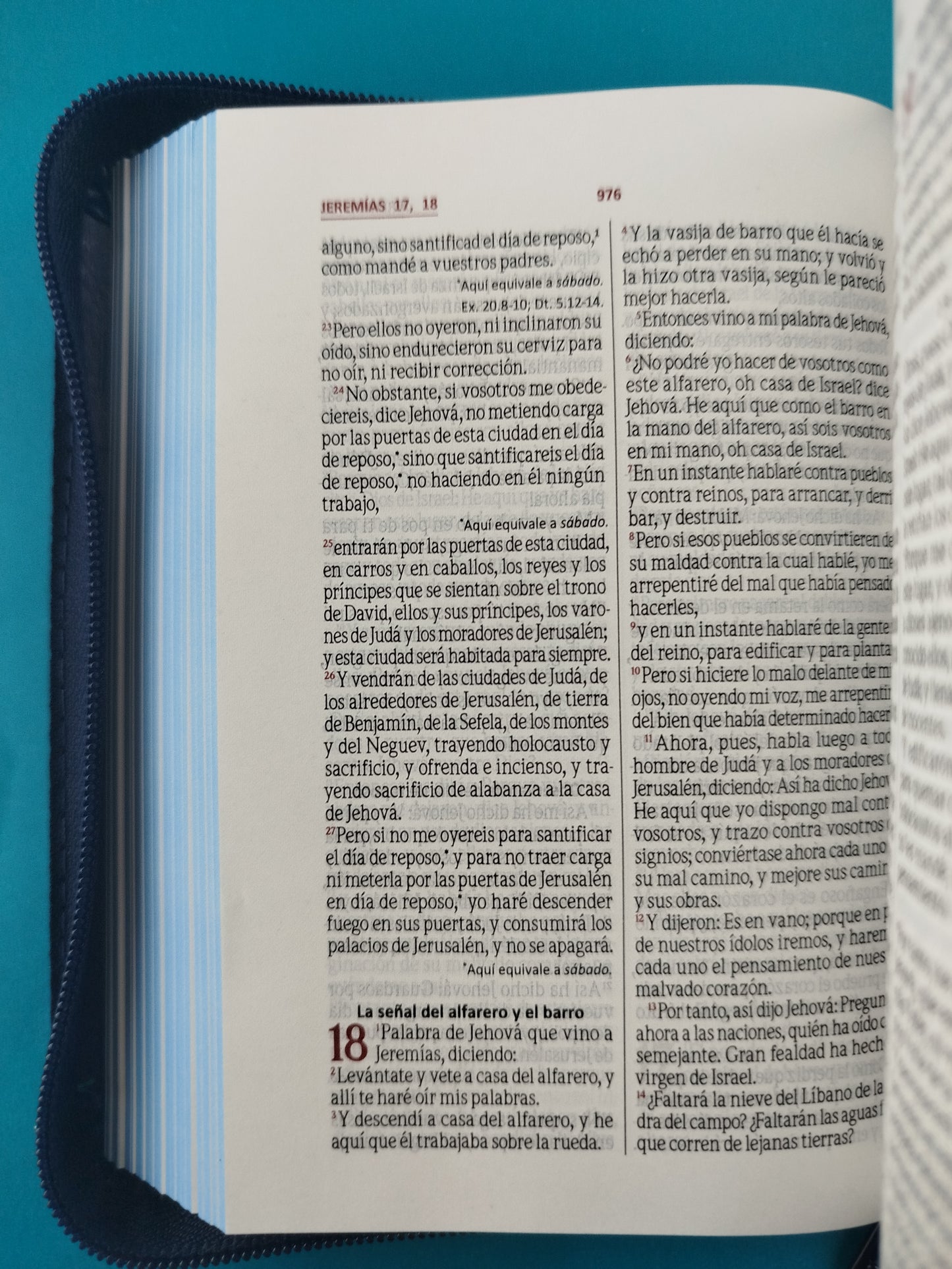 Biblia pequeña azul promoción