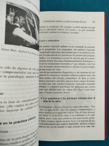 la ética en la investigación y la práctica psicológicas by Alison Wadeley Tomás Blasco