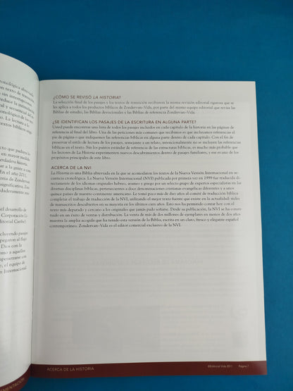 La historia NVI lee la experimenta la biblia