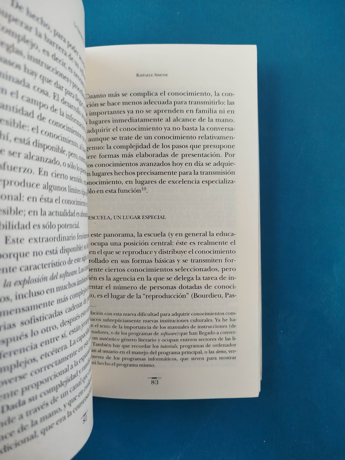 La Tercera Fase: Formas de saber que estamos perdiendo