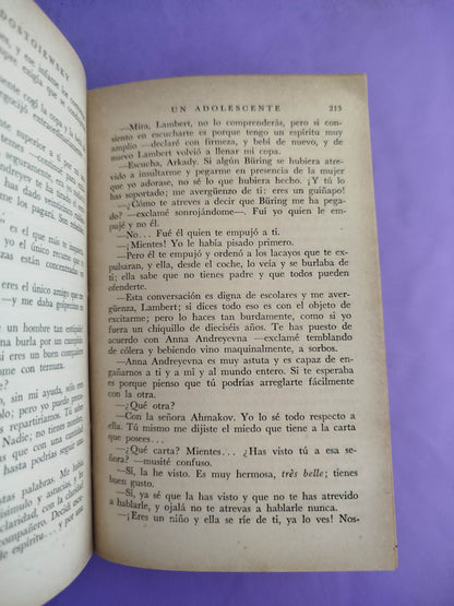Obras completas un adolescente. Novela I y Novela II by Fyodor Dostoiewsky
