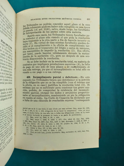 Tratado práctico de derecho civil francés 11 volúmenes, faltantes 7,8 y 4