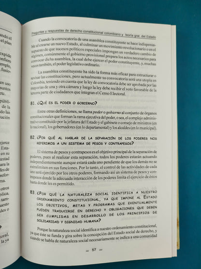 Preguntas Y Respuestas De Derecho Constitucional Colombiano