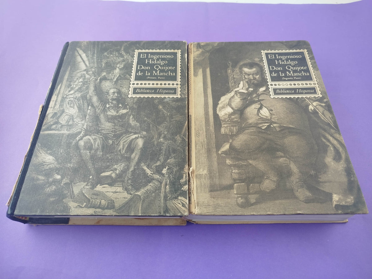 El ingenioso Hidalgo Don Quijote de la mancha 2 tomos by Miguel de Cervantes