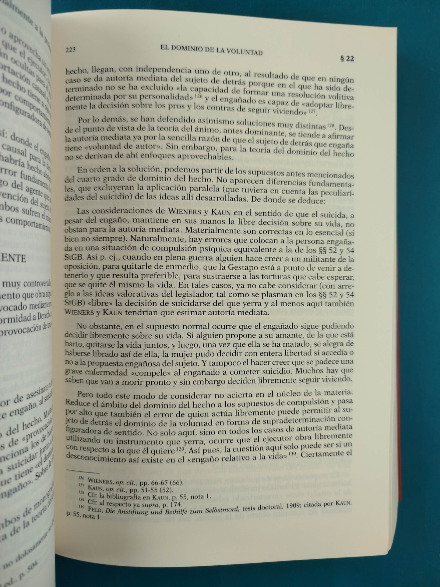 Autoría y Dominio del Hecho en Derecho Penal