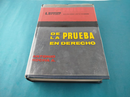 De la Prueba en Derecho Tomo I 5a edición
